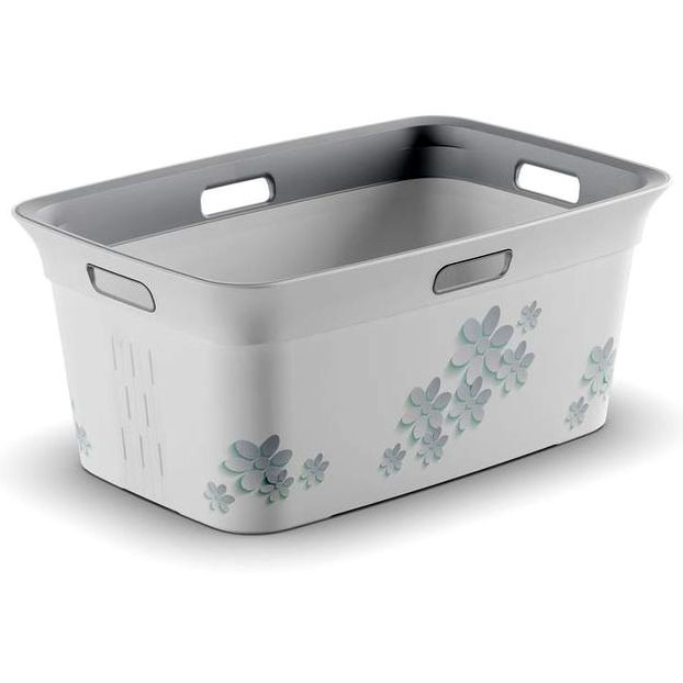 Korpa Za Veš Flowers Grey