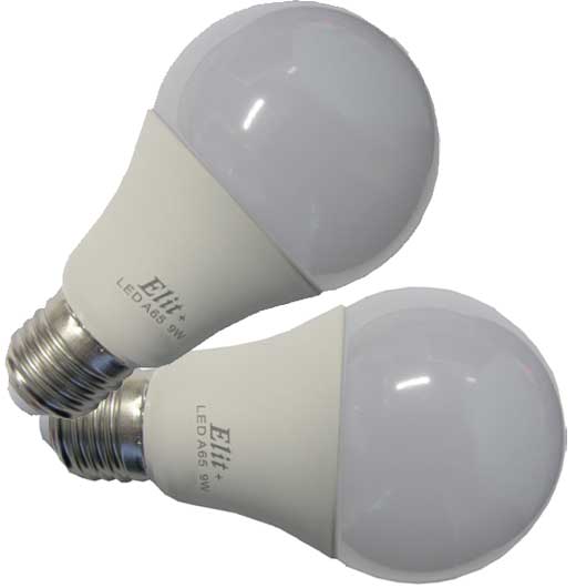 Dve LED A65 sijalice 6500K 9W E27 Elit+ EL 1342