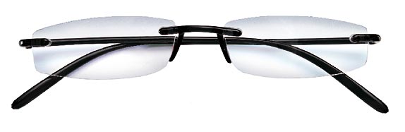 Prontoleggo Fly 1 - Crne Naočare  (od +1,00 do +3,50)