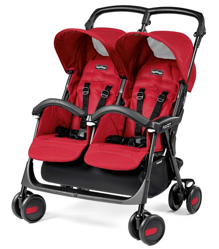 Peg Perego Kolica za blizance Aria Shopper Twin Mod Red
