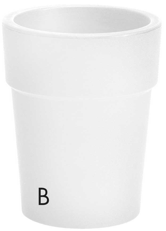 Ukrasna saksija Evolution Matt Ares 40cm White