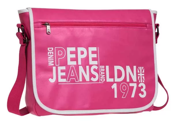 Školska torba / laptop torba na rame Pepe Jeans London Brand Pink