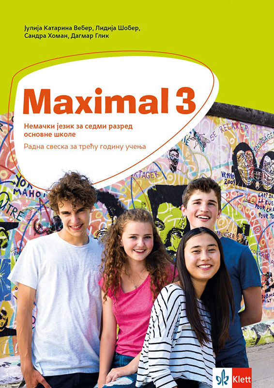 KLETT Nemački jezik 7, Maximal 3, radna sveska za sedmi razred