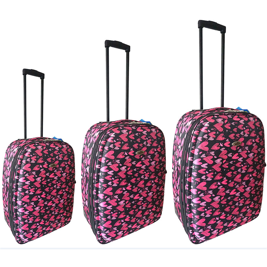 Komplet Od 3 Kofera Sazio York Hearts - Image 1