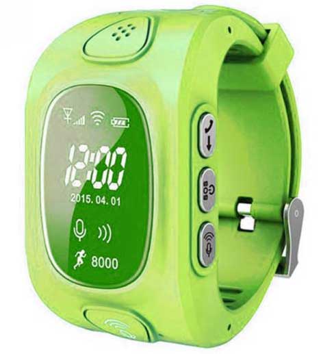 Dečiji sat sa funkcijama GPS lokatora i telefona zeleni