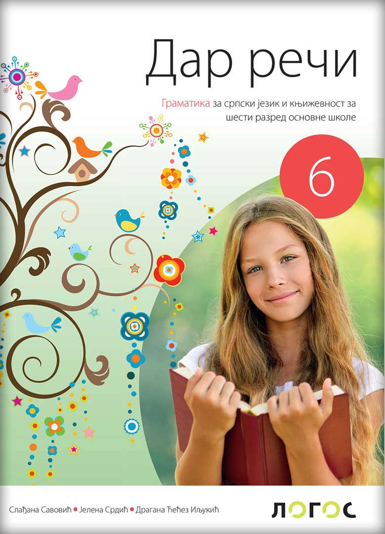 NOVI LOGOS Srpski jezik i književnost 6, Dar reči, Gramatika za šesti razred