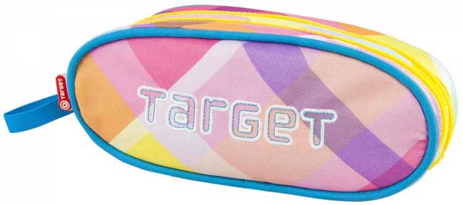 Target Pernica - polukružna sa 2 zipa Pink 00784