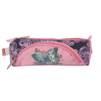 Target Pernica - okrugla sa 1 zipom i džepom Butterfly Pink 15887