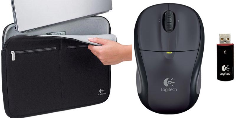 Logitech Notebook Sleeve + Bežični miš V220