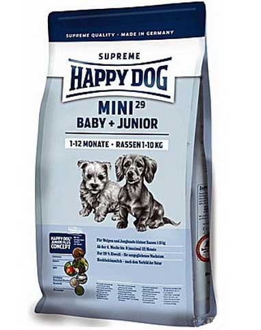 Hrana za štence Happy Dog Mini Baby And Junior 29  pak. 4kg + 1kg GRATIS