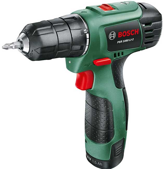 Akumulatorska bušilica odvrtač Bosch PSR 1080 LI-2 06039A2100 - Image 1