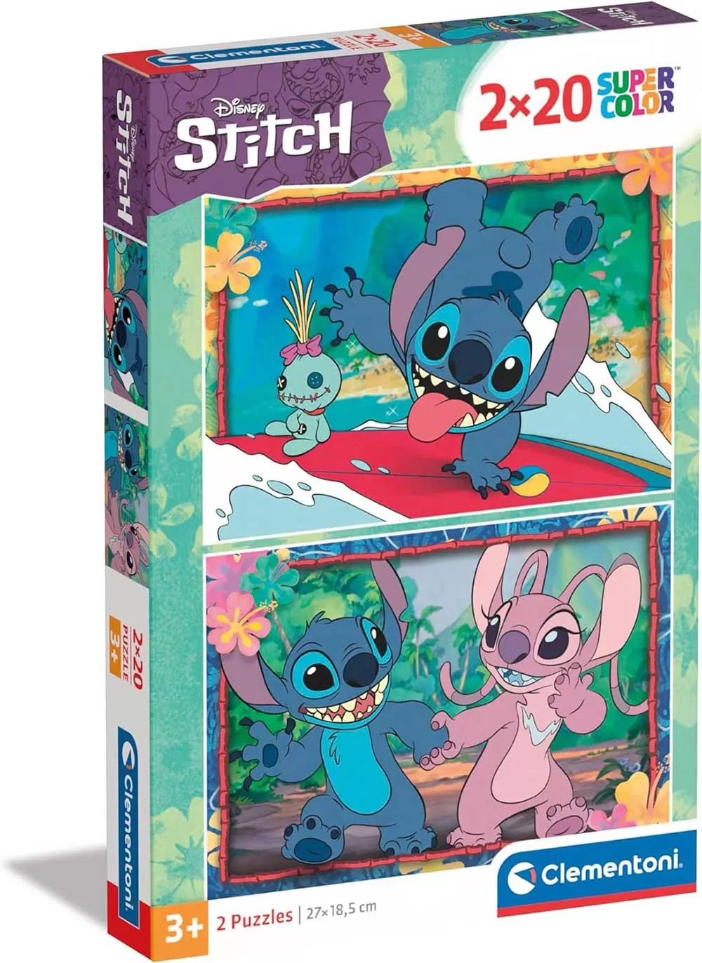 Puzzle slagalice 2x20 delova Stitch Clementoni 24809