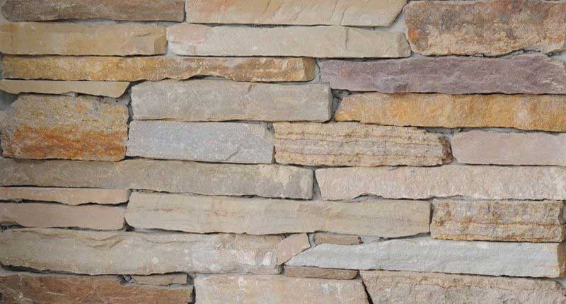 Dekorativni prirodni zidni kamen Suvi zid svetli štanglice 1m2