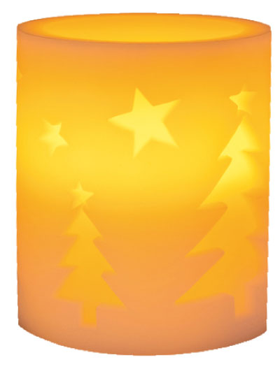 5 Novogogišnjih Voštanih sveća sa LED svetlom