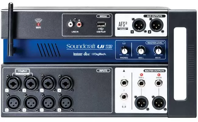 Digitalna 12-kanalna mikseta sa daljinskom kontrolom Soundcraft Ui12