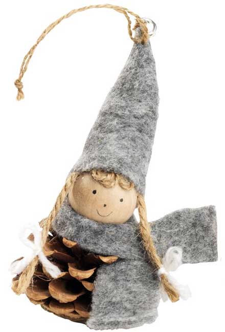 Ukras za novogodišnju jelku Vilenjak sivi