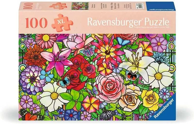 Puzzle 100XL delova Tifani cvetovi Feel well and Puzzle Ravensburger 12001364