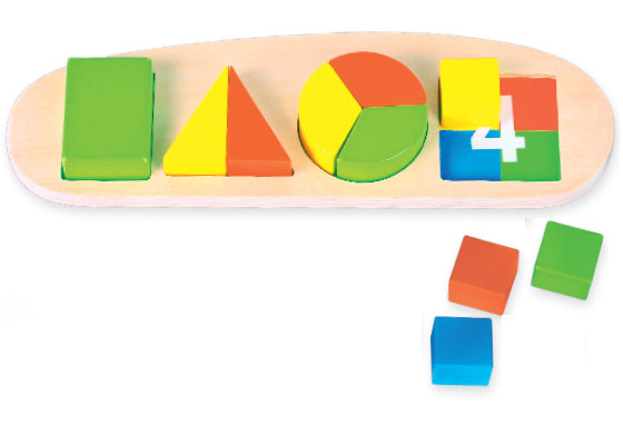 Geometrijski oblici na tabli Pino Toys 5438