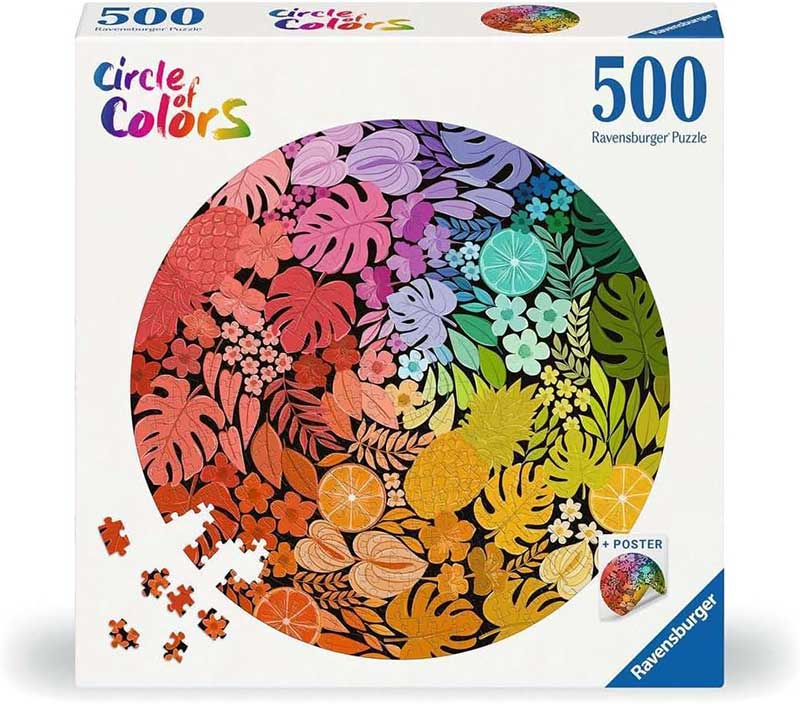 Puzzle 500 delova Circle of colors Tropical Ravensburger 12000821