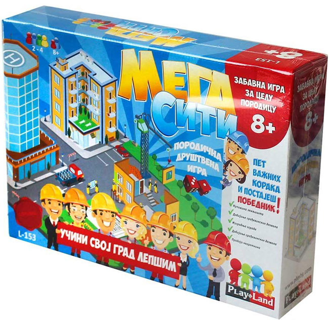 Play Land Edukativna društvena igra Mega City PL153