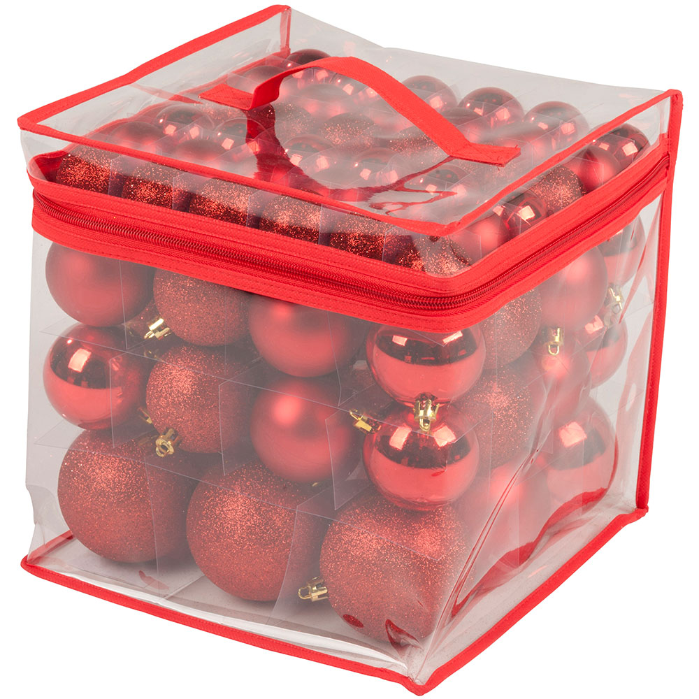 Ukrasi Za Jelku - Set Od 77 Ukrasa - Red