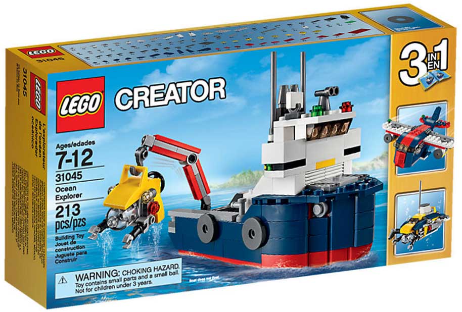LEGO® Creator Kockice 3u1 Istraživači okeana LE31045