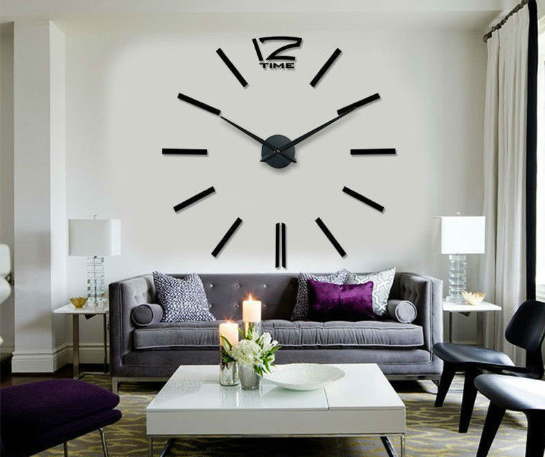 Samolepljivi Zidni Sat 3D T4310B