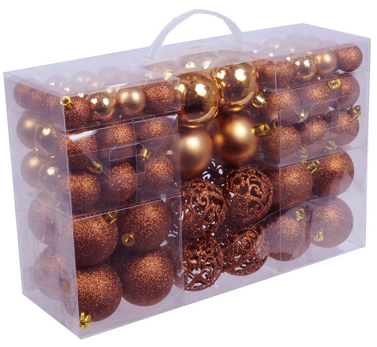 Braon ukrasi za jelku komplet 100 komada