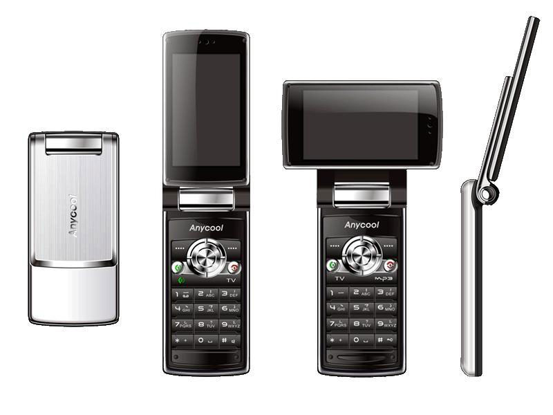 Mobilni telefon DualSIM Anycool V868 sa tv i fm prijemnikom i obrtnim ekranom