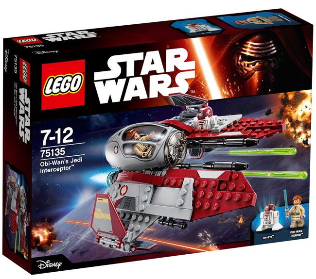 LEGO® kocke STAR WARS™ Obi-Wan Jedi Interceptor LE75135