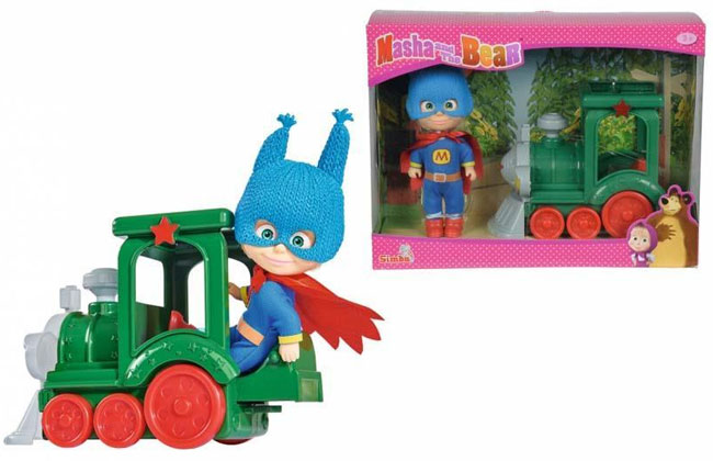 Simba Maša i Medved Maša sa vozićem SB2119