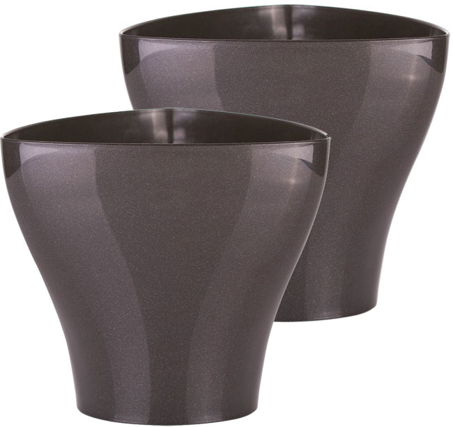 Ukrasne Saksije Hydria 17 Crna 2 komada