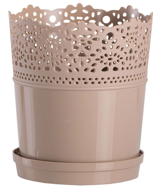 Saksija Dentelle 16 bež