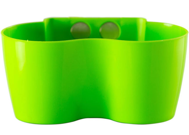 Saksija sa magnetom za malo cveće Magnetika Twin zelena