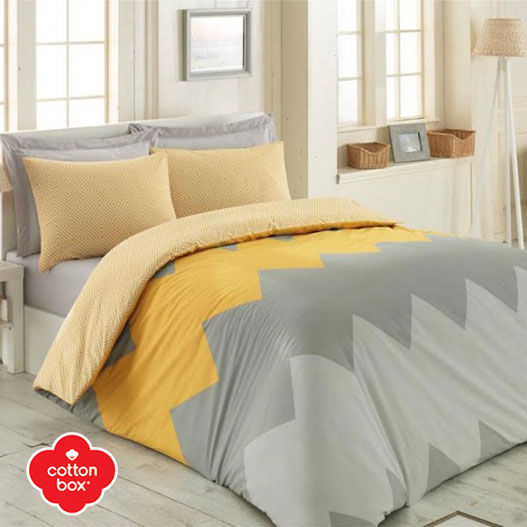 Posteljina Cotton Box Chevron dupla 61014/12