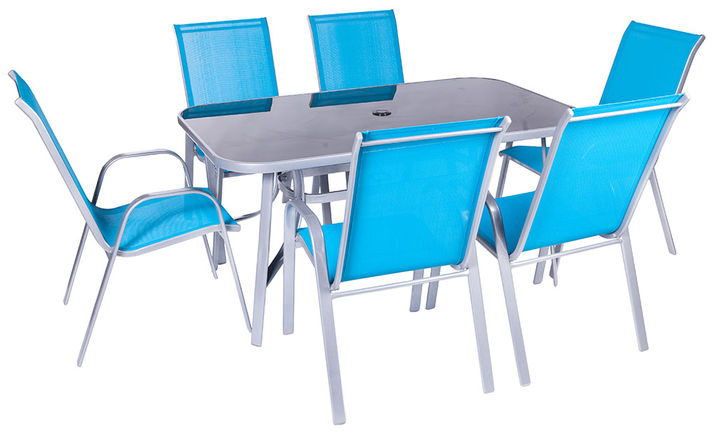 Baštenska - Trpezarijaska Garnitura Wabana Blue