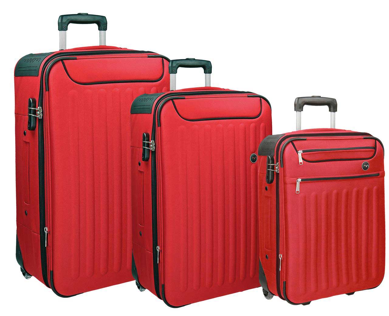 Komplet putnih kofera 55cm 66cm 76cm Movom Brooklyn red 53.494.54