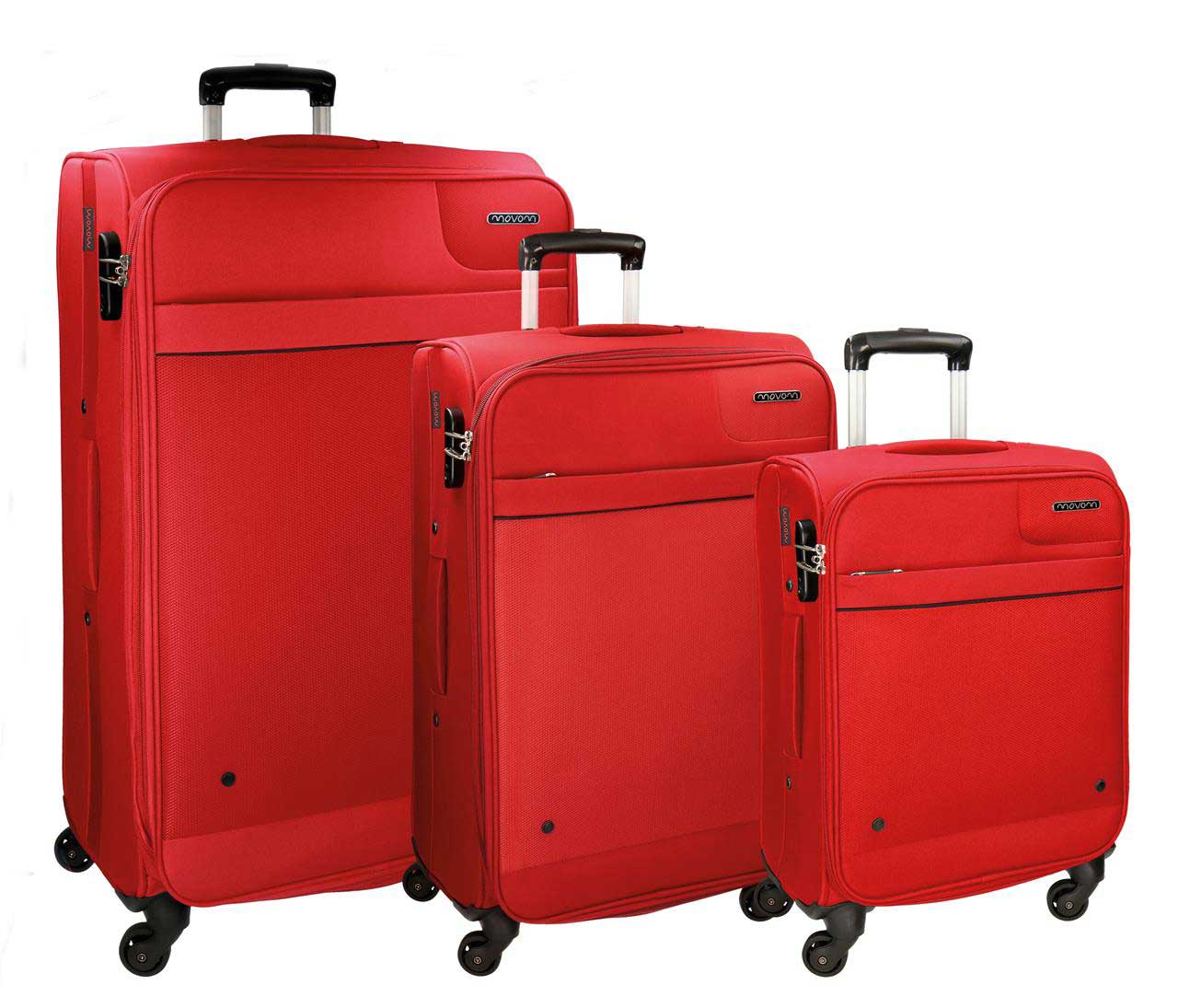 Koferi 55cm 67cm 76cm Movom Bronx red 53.594.54