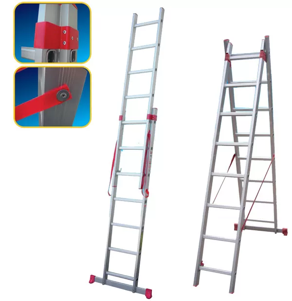 Dvodelne aluminijumske merdevine 2x7