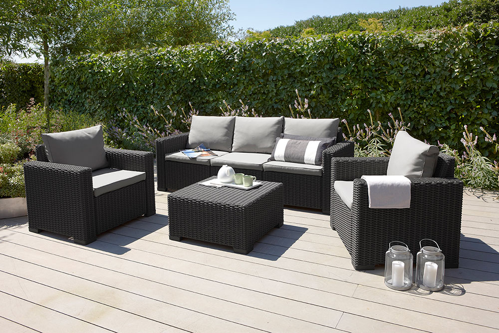 Baštenska Garnitura California Grafit