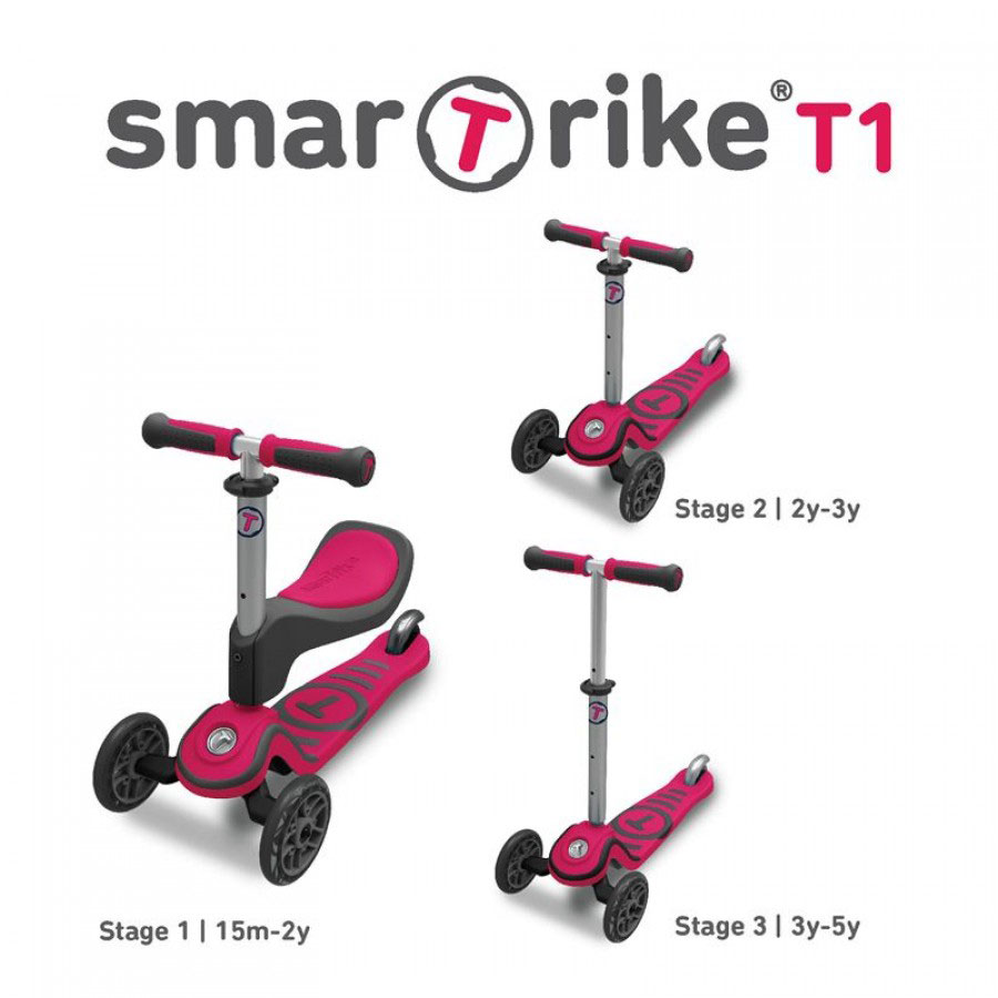 Smart Trike Trotinet 3u1  T Scooter T1 Pink 2020200