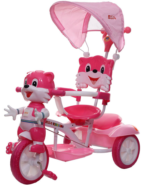 Dečiji tricikl Guralica sa tendom Lija roze 290086