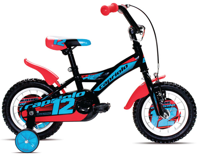 Dečiji bicikl Capriolo Mustang 12 crno plavo 917105-12