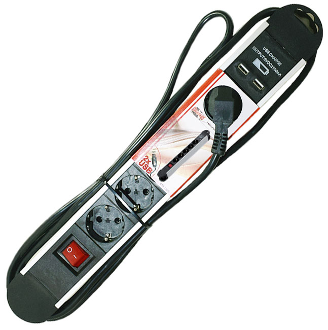 Produžni kabl CSS-1900 sa dodatnim USB utičnicama