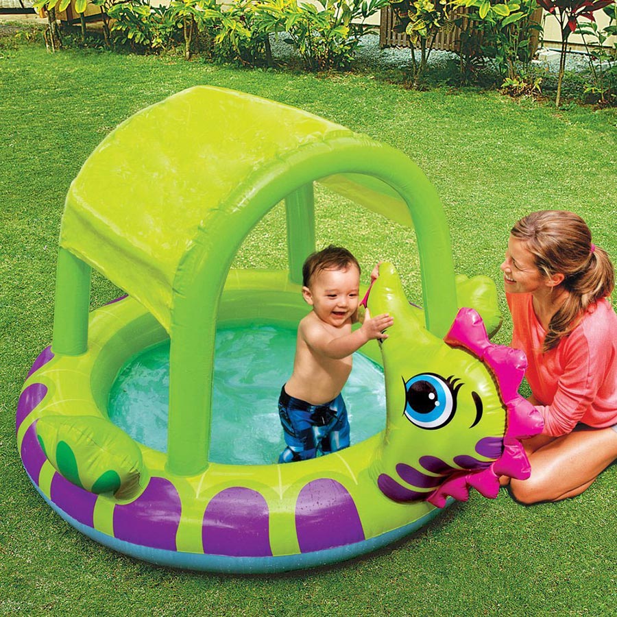 Intex Bazen Sa Krovom Otpornim na UV Zračenje - Morski Konjic