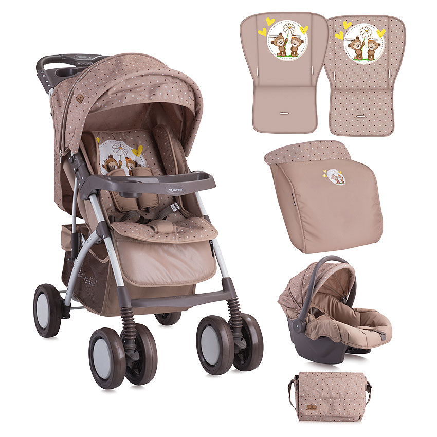 Bebi kolica sa opremom Lorelli Rio Beige Daisy Bears 10020641730