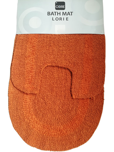 Set prostirki za kupatilo 2 komada Lorie narandžasta
