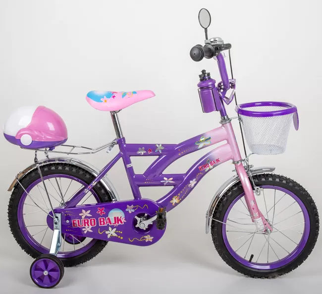 Dečiji bicikl sa pomoćnim točkićima BMX 12 pink