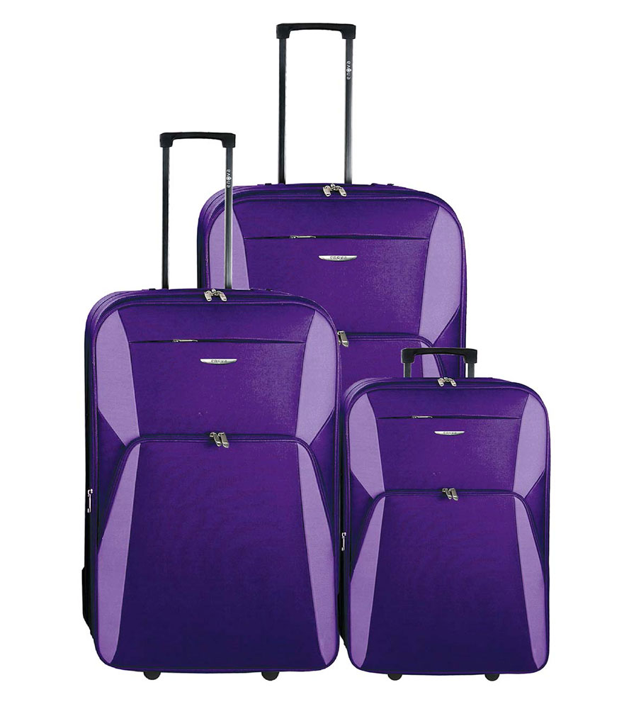 Set putnih kofera 55/65/75cm Enova Madrid Purple 501.140.34
