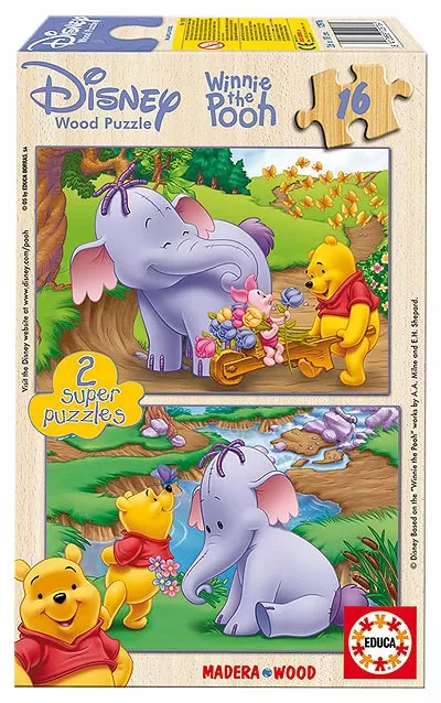 Drveni Puzzle Vini Pu i Slon ED12976